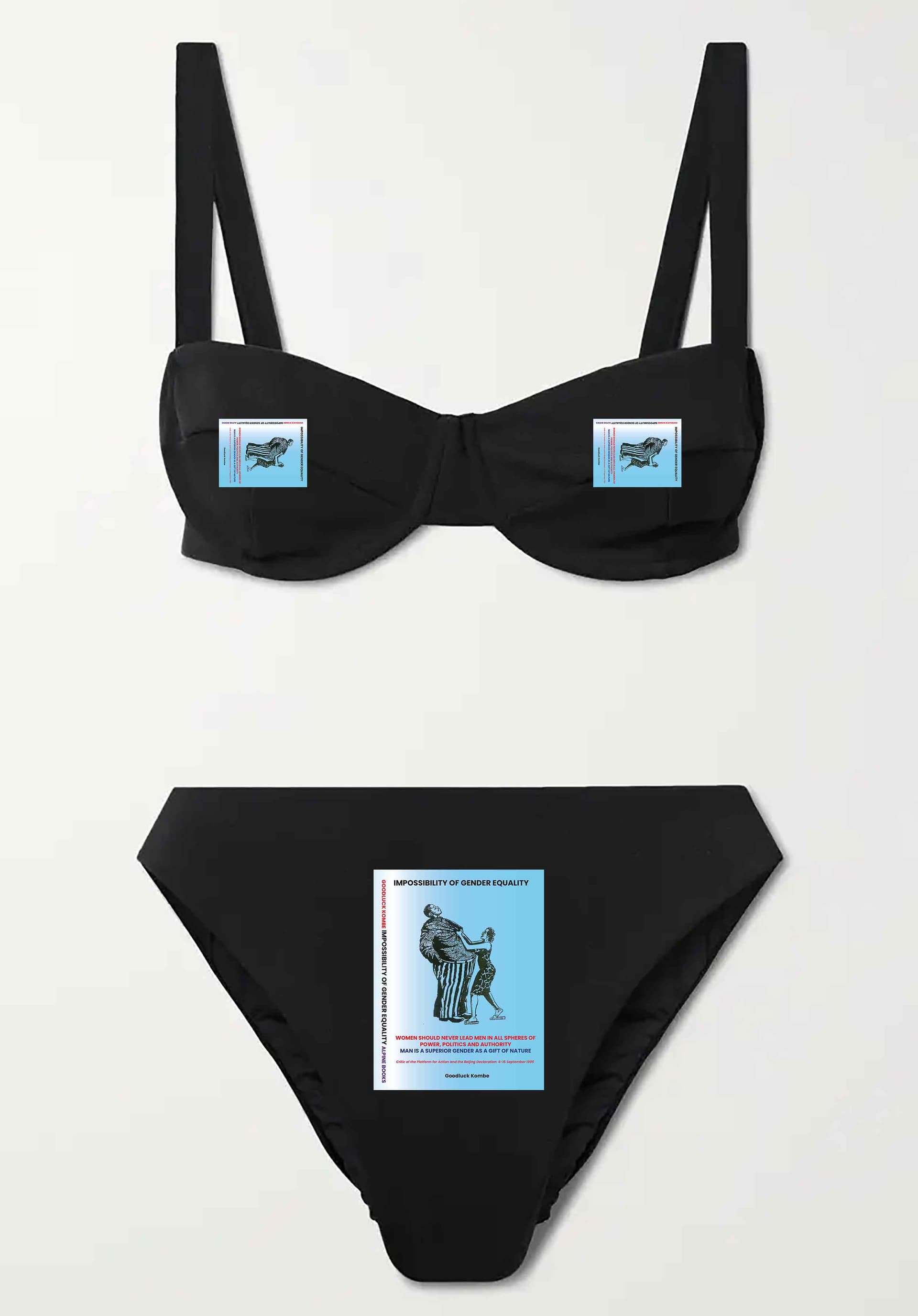 Cover Print Two-Piece Set — English