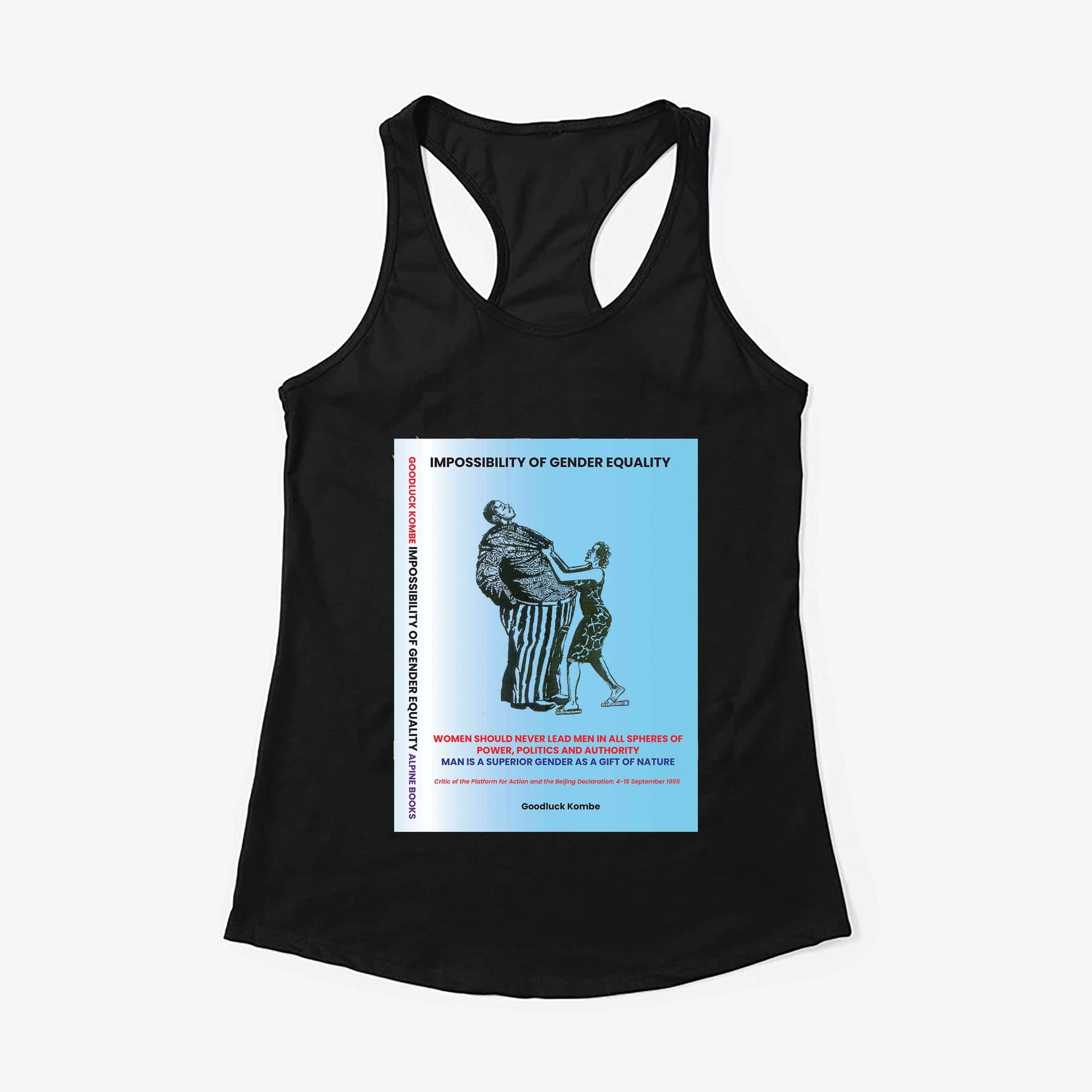 Cover Print Tank Top — English
